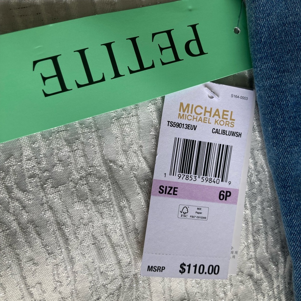 Michael Kors Petite Selma Skinny Ankle Jeans Sz 6P -Stretch - Picture 8 of 11